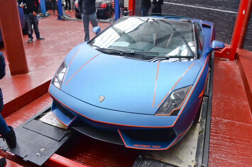 Tron-style Lamborghini Gallardo, picture courtesy of Birmingham Mail
