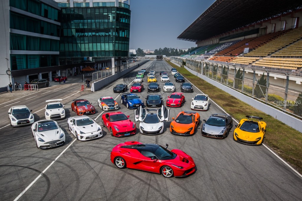 All of the supercars and hypercars at Zhuhai in all their glory. Picture courtesy of Chester NG