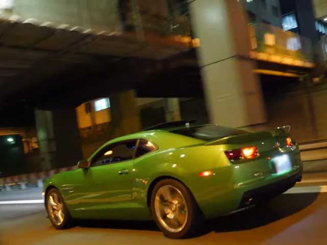 Luminous green special edition Chevrolet Camaro RS