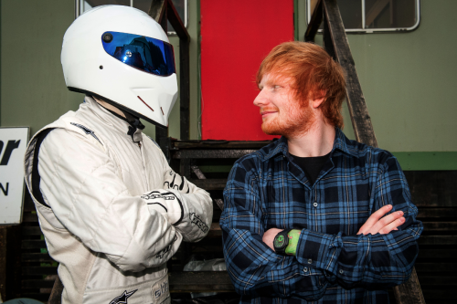 Ed Sheeran, the star in the reasonably priced car and The Stig