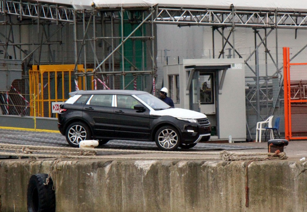 Range Rover Evoque appears to have escaped unscathed