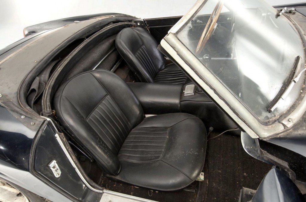 Interior of the Ferrari 250 GT SWB California Spider at auction