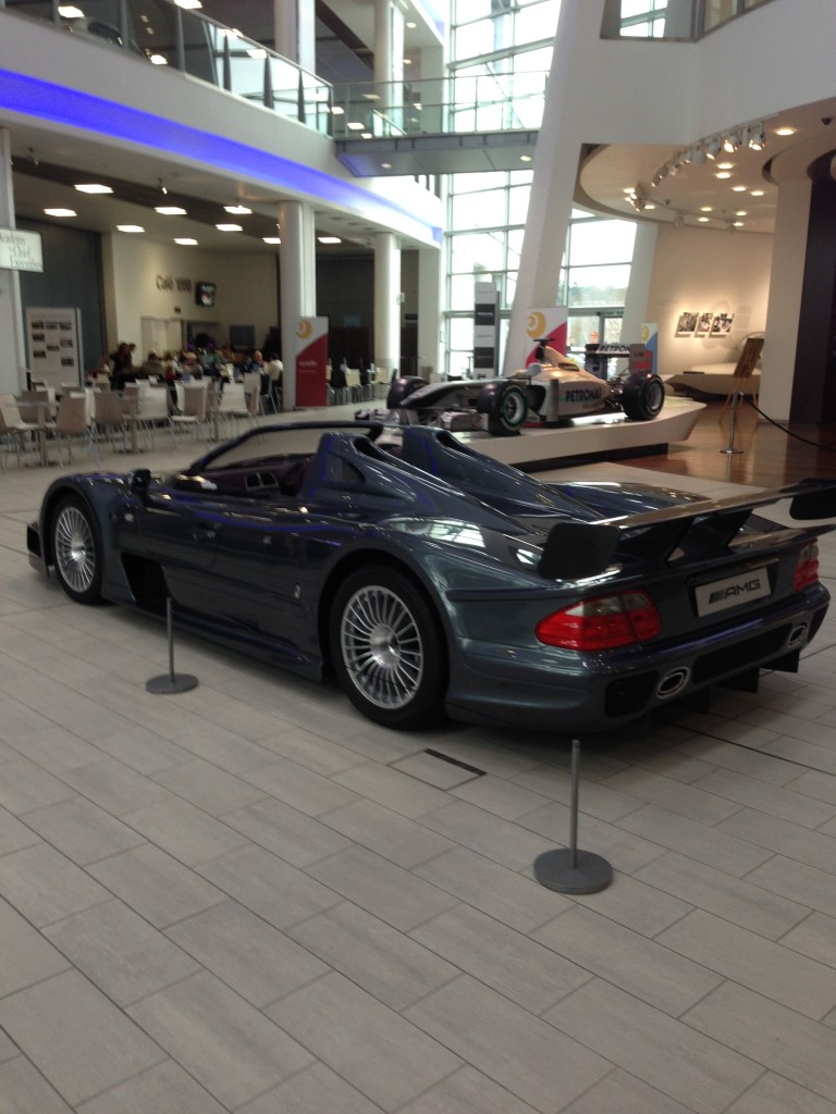 Rear view of the Mercedes Benz CLK GTR