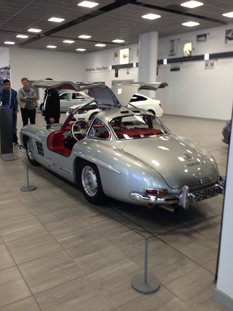 Rear view of the Mercedes 300SL Gullwing