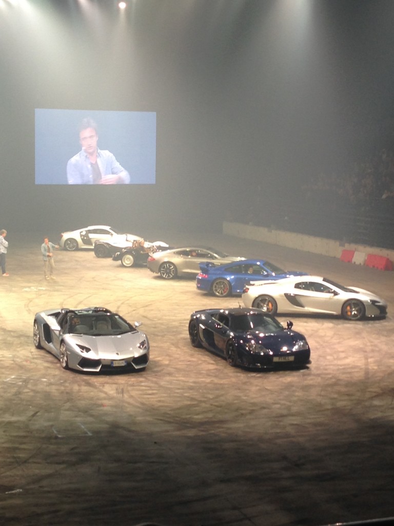 Another view of the  right column of supercars