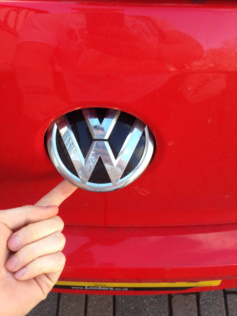 VW badge boot open trick touch