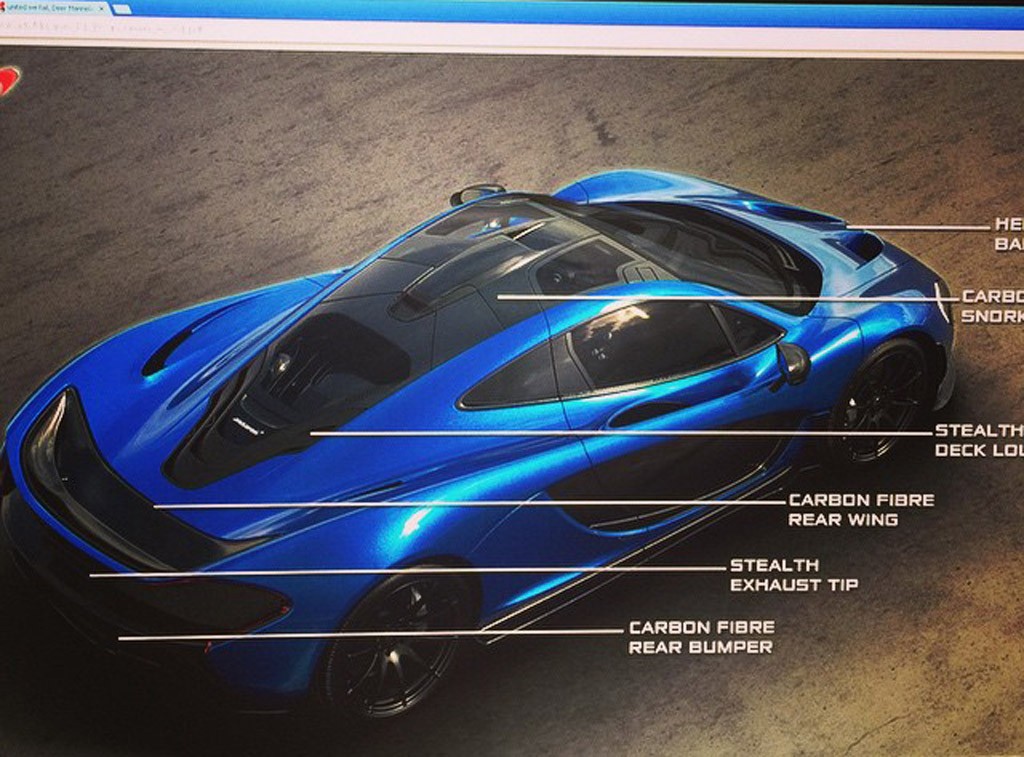 Back in October, Deadmau5 displayed this picture of the options he had selected for his McLaren P1