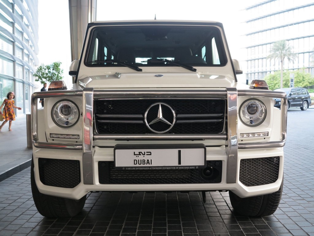 Sheikh Mohammed's Mercedes G63 AMG with numberplate '1'