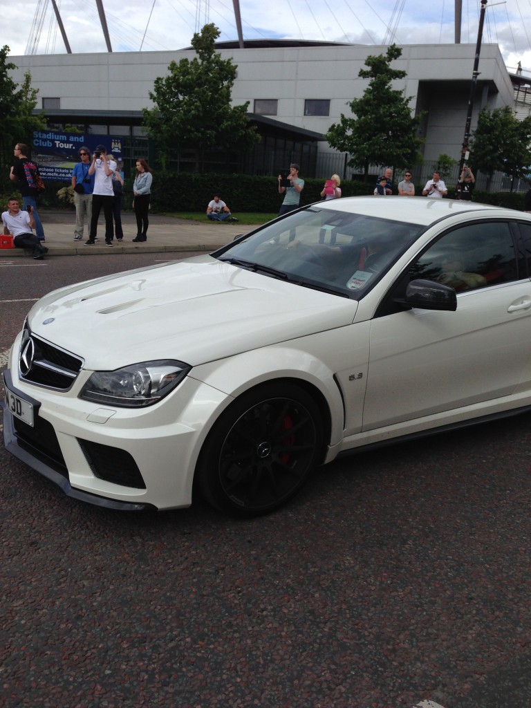 White Mercedes Benz C63 AMG Coupe 507 Edition