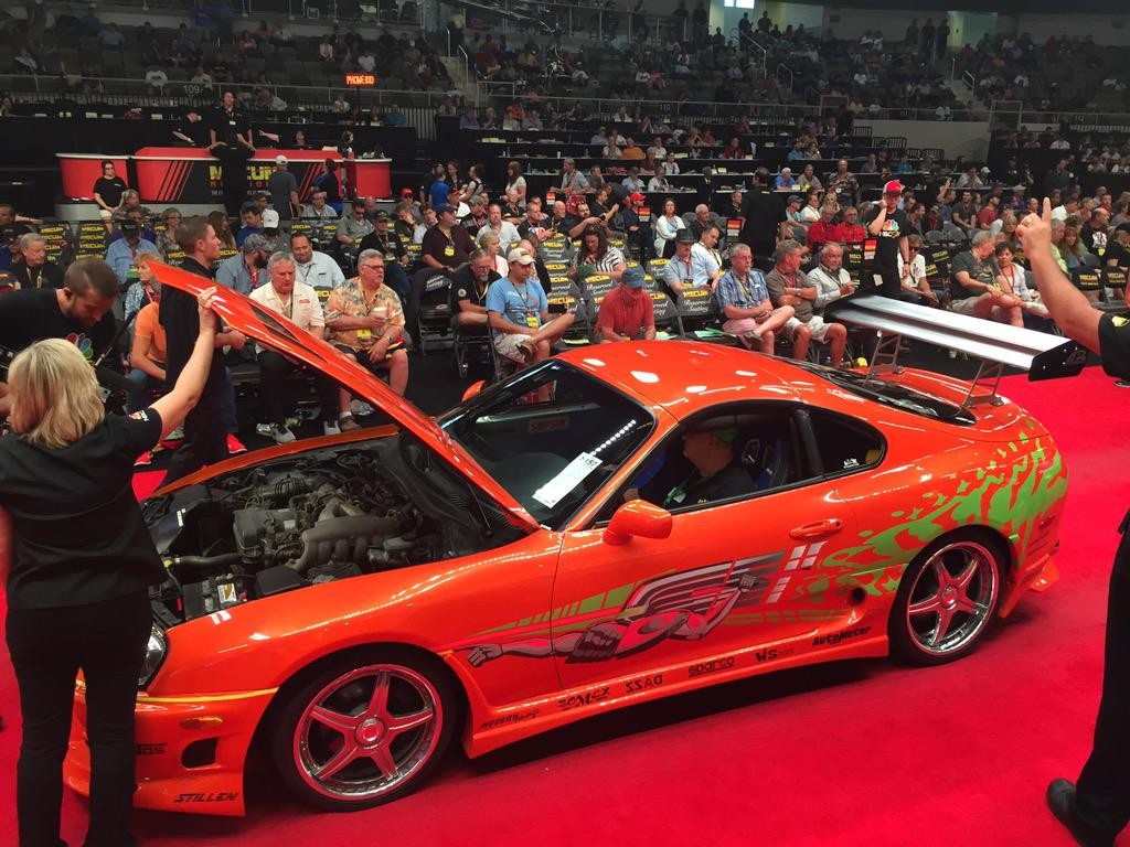 Paul Walker's Orange Toyota Supra from Fast & Furious Sale