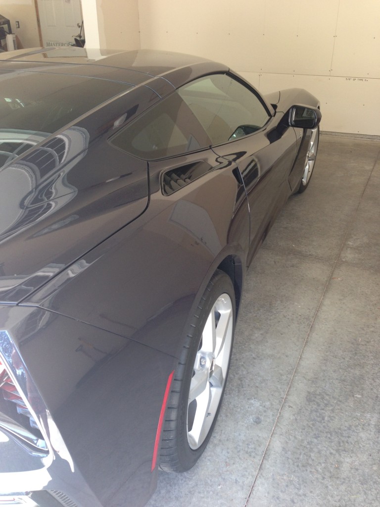 Rear quarter of the Corvette