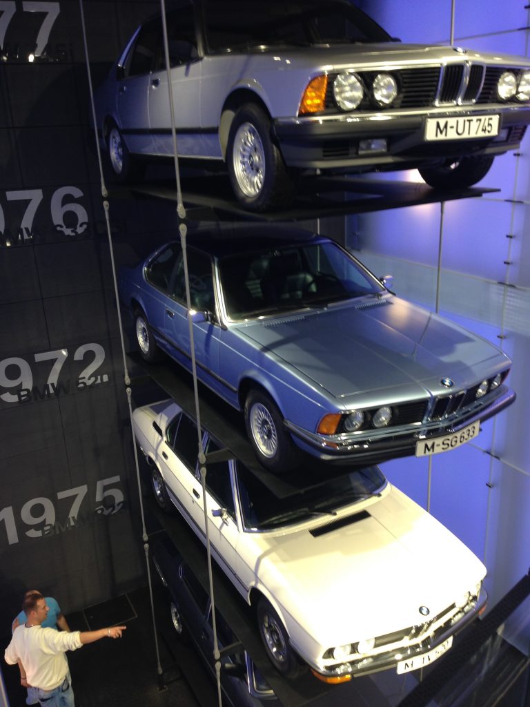 A tower of BMW 5 series